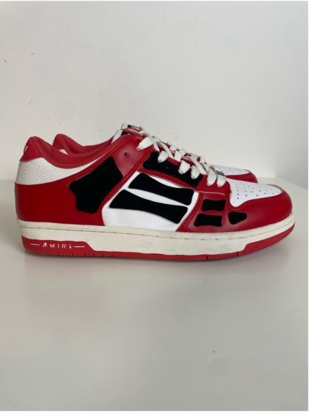 Amiri Skel Low Top Sneakers Men’s Size 7 Red White Black EUC